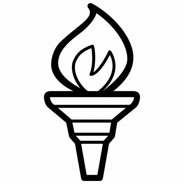 Олимпийский факел картинки раскраски