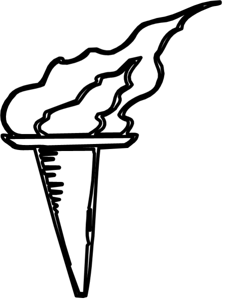 Олимпийский огонь раскраска