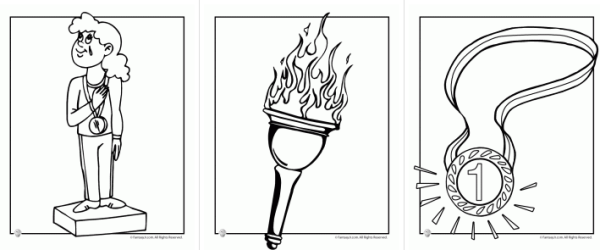 Факел раскраска для детей