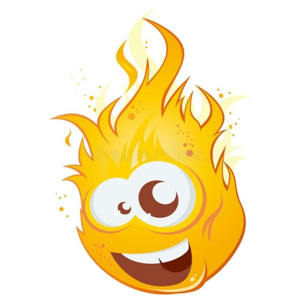 Огонь с глазками