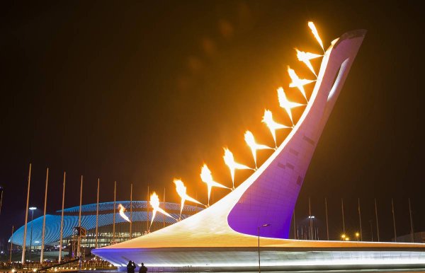 Чаша олимпийского огня в Сочи