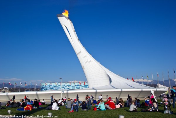 Сочи парк Олимпийский парк Олимпийский огонь