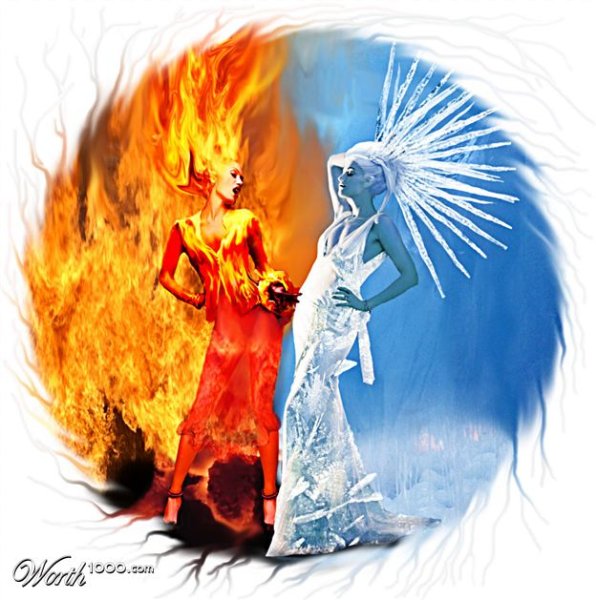 Лёд и пламя иллюстрации