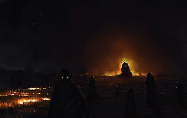 Сгоревшая Церковь арт