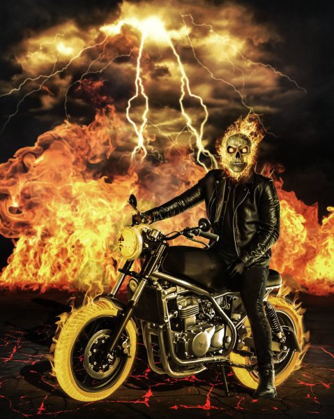Харлей Дэвидсон Призрачный гонщик