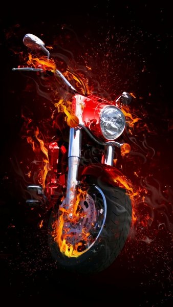Огненный мотоцикл