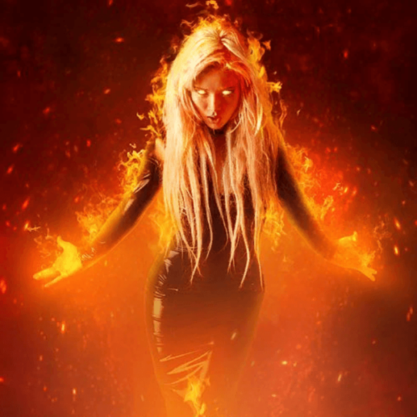 Девушка с горящими глазами