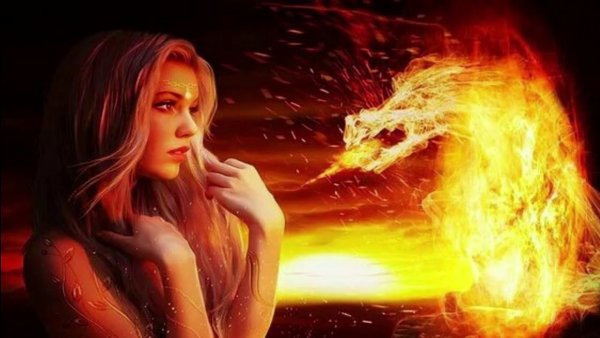 Девушка и огонь