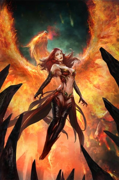 Человек с огненными крыльями