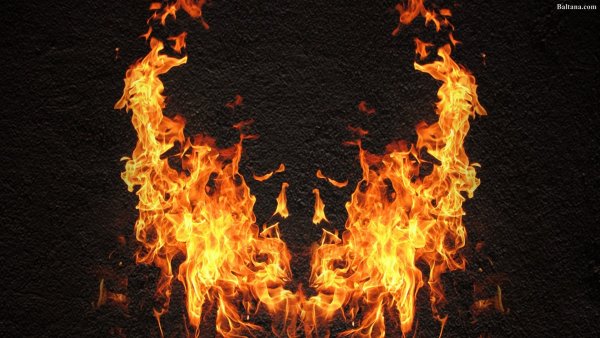 Огненный фон