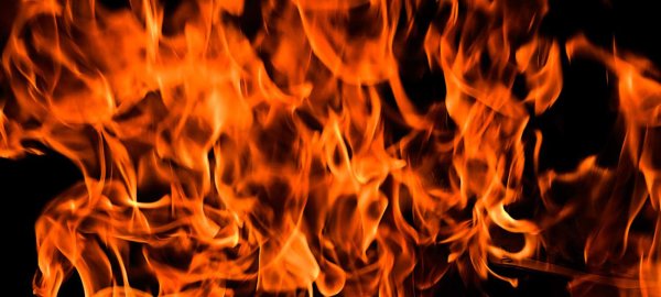 Принт пламя ада