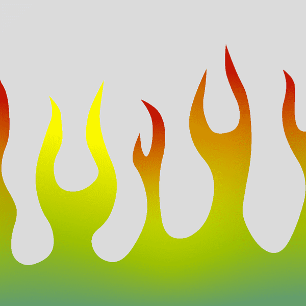 Огонь нарисованный