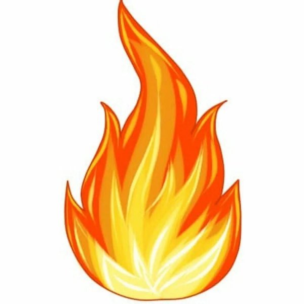 Рисунок огня пламени