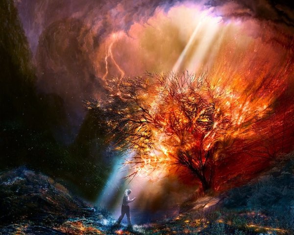 Огненный пейзаж