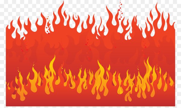 Пламя огня мультяшное