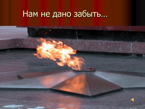 Вечный огонь помним гордимся