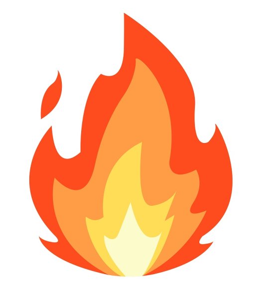 Огонек смайлик вектор