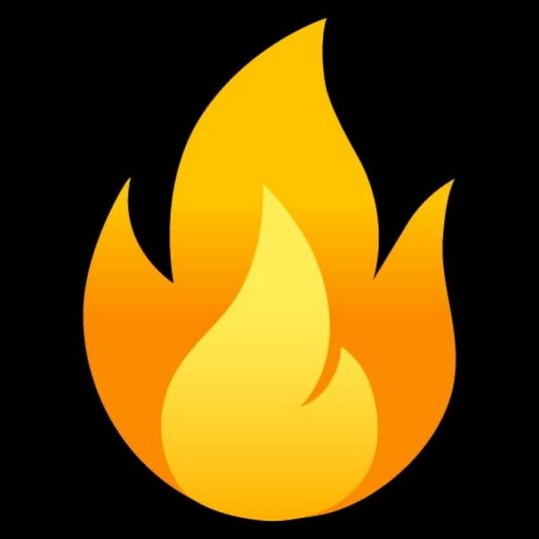 Смайлик огонь ВК