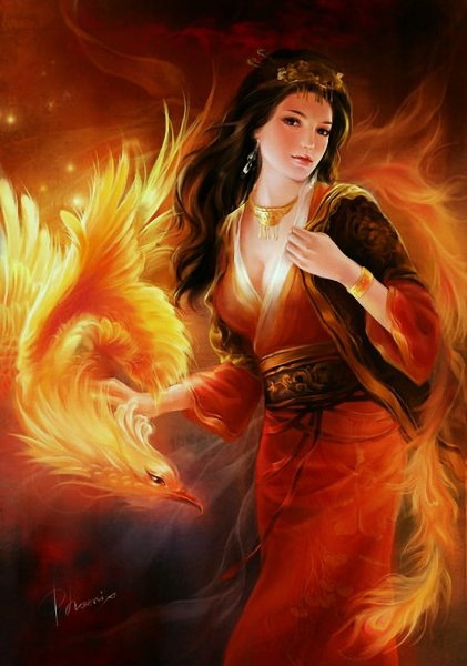 Богиня птица Феникс