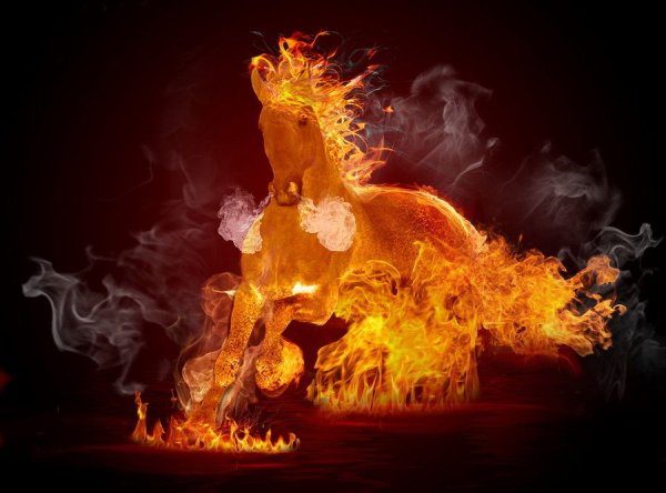 Горящий конь