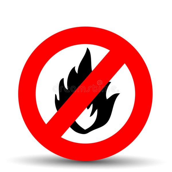 Знак огонь запрещен