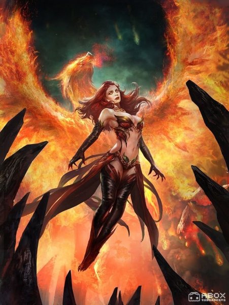 Человек с огненными крыльями