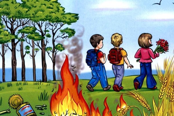Пожарная безопасность в лесу для детей