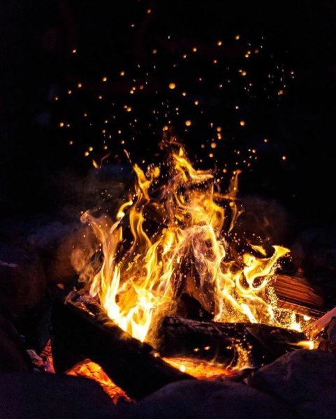 Красивый костер