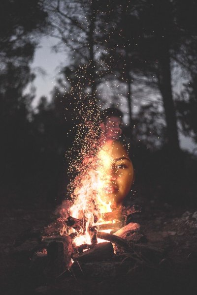 Костер в лесу Эстетика
