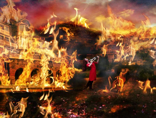 Нерон и горящий Рим