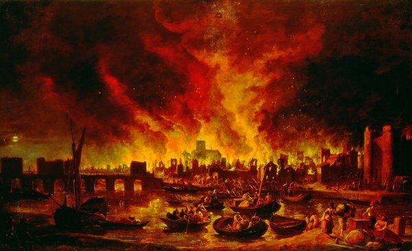 Великий пожар в Лондоне в 1666