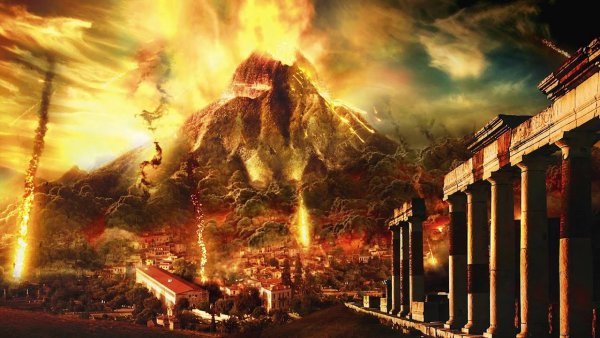 Извержение Везувия Помпеи