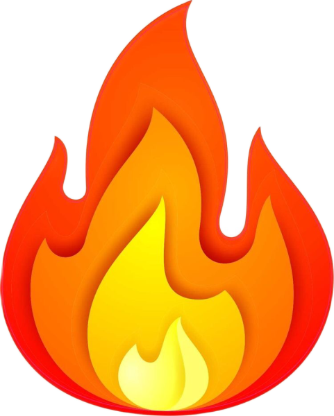 Огонь стикер