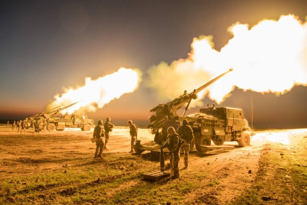 Гаубица выстрел