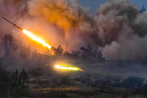 Массированный огонь артиллерии