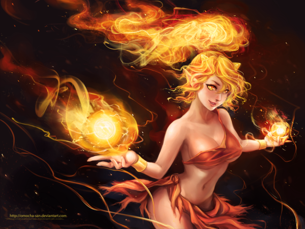 Женщина с огненными волосами