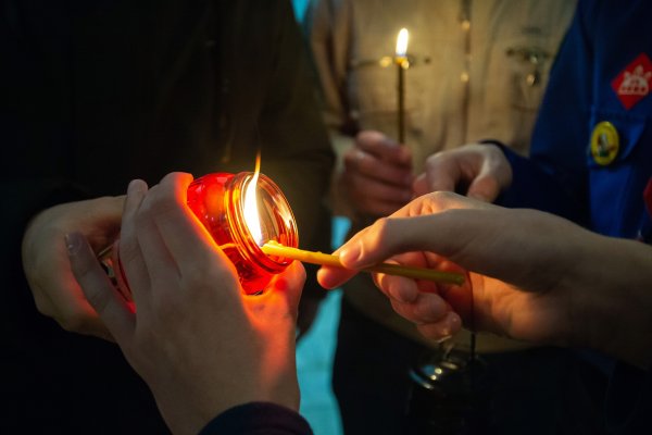 Огонь из церкви