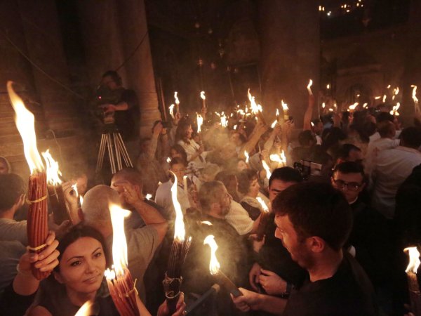 Благодатный огонь в Иерусалиме