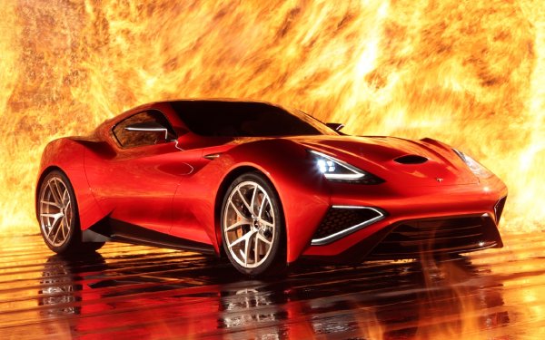 Огненный автомобиль