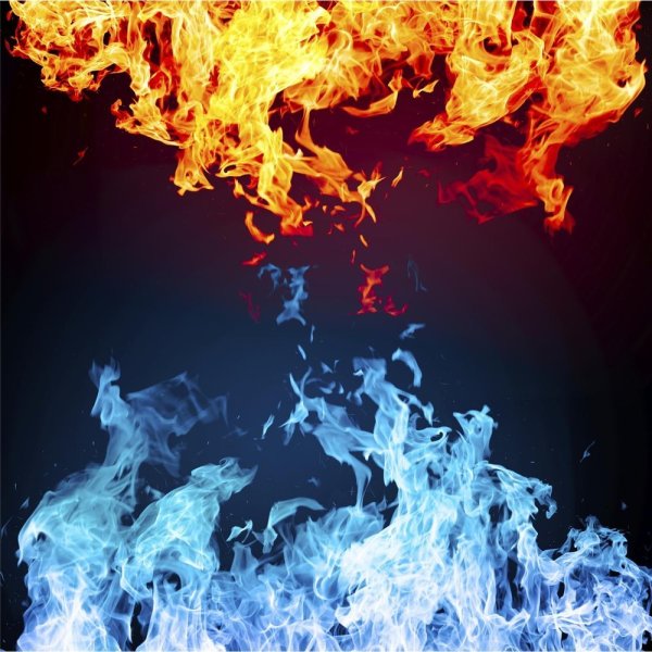Красное и синее пламя