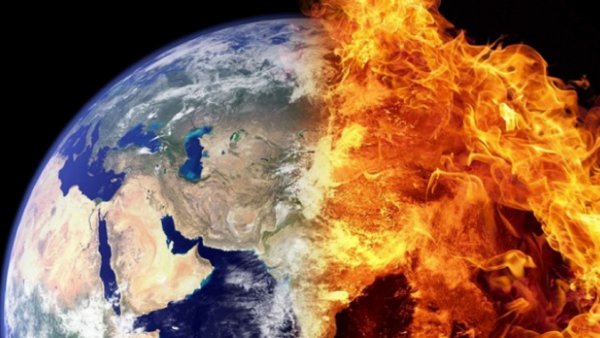 Планета земля в огне