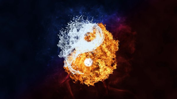 Обои на телефон огонь и вода