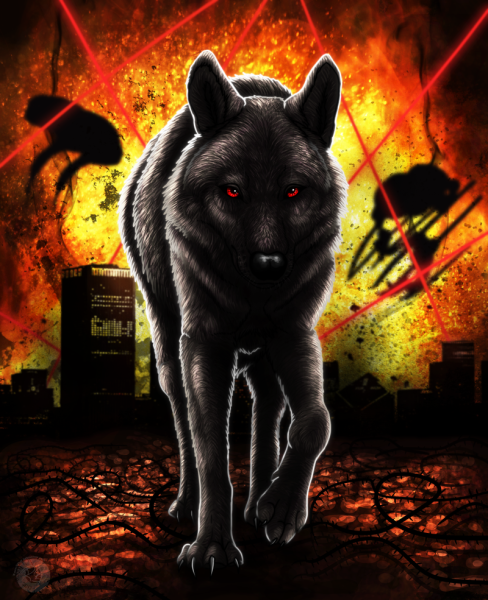 Волк в пламени