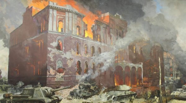 Диорама штурм Берлина Сибирский в.м