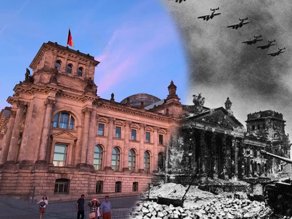 Рейхстаг в Берлине 1945