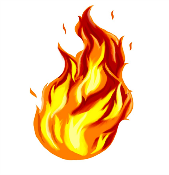 Красивый огонь рисунок