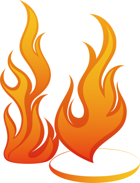 Огонь нарисованный