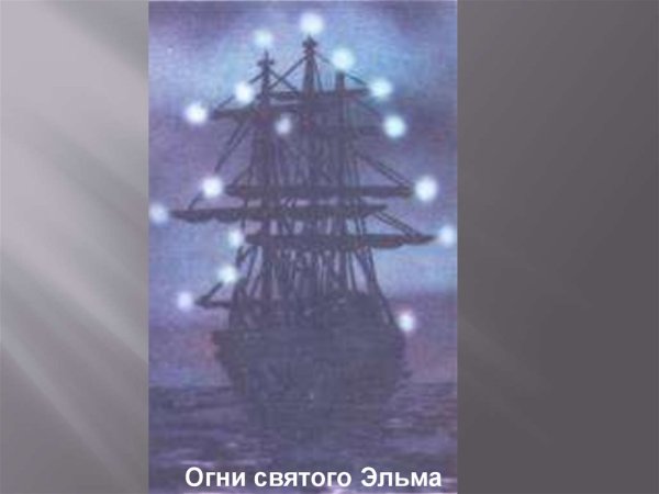 Коронный разряд огни Святого Эльма