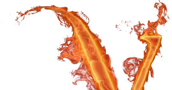 Огненная z на прозрачном фоне