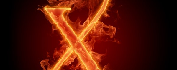 Огненная буква х